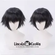 Devil May Cry 5 Lady Black Gray Cosplay Mixed Hair Short Wig With Hairnet Prop