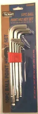 Power Pro Craft 10 pc Ball Point Hex Key Tool Set HK10BP