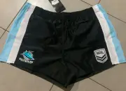 Cronulla Sharks 2024 NRL Mens Supporter Footy Shorts Size 5XL
