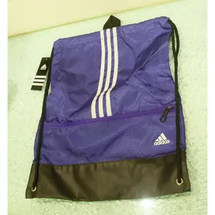 愛迪達 束口袋 後背包 全新 正品 紫色 運動包