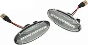 Turn Signal Lights For Nissan For X-trail For Qashqai J10 For Cube For Juke For Leaf For Micra For Micra K13 Car Side Marker Light Dynamic LED Turn Signal Lamp Turn Signal Lights(Dynamic Crystal Type)