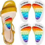 ZAIWOO Arch Support Inserts, Soft and Comfortable Gel Arch Support Shoe Insoles,