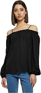 [Urban Classics] Women's Ladies Cold Shoulder Smoke Longsleeve T-Shirt