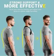 Posture Corrector, Adjustable Back Brace, Lumbar, Neck and Clavicle Pain Relief
