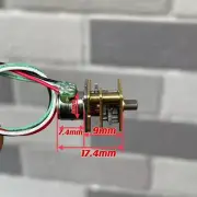 Min Micro 8mm 2-phase 4-wire Metal Gearbox Gear Stepping Stepper Motor
