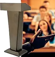 Lectern Podium Stand, Lectern Podium Stand,Lectern Podium Stand,Portable Presentation Lectern, Stand-Up Mobile Portable Metal Podium with Wide Reading Surface for Restauran,