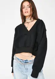 [My Mum Made It] Midnight V-Neck Sweater