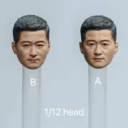1/12 B Strabismus Eyes Jason Wu Head Sculpt Wu Jing Fit for 6'' Action Figure