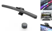 Curved Monitor Light Bar with Wireless Remote, Auto-Dimming and Camera