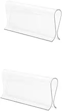 Cabilock 1set Transparent Curtain Fixing Clips Window Shade Accessories for Easy Installation and Long Lasting Use for Home Decoration and Enhancing Light Control 2pcs