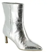 Dolce Vita Gradie Silver Boots Women’s Size 6.5 NEW Kitten Heel