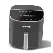 8QT Brio Air Fryer Plus Digital LED Touch Screen with Cool White Cool Gray