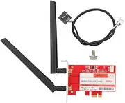 PCI-E Wireless Network Card,1200Mbps Wireless Desktop Low Baffle Network Card for Intel 8260AC 4.2 PCI-E Slot，Supporting 802.11ac WiFi Technology