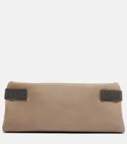 [Brunello Cucinelli] Brunello Cucinelli Essence Small suede clutch One Size beige