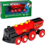 BRIO World Mighty Red Action Locomotive Battery Powered Train for Kids Age 3 Yea