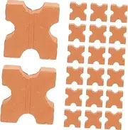 HOOTNEE 50pcs Miniature Bricks Miniature Wall Brick Mini Blocks Miniature Fake Bricks Sand Table Brick Model Mini Objects Micro Landscape Bricks Miniatures Mini Garden Wall Brick
