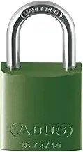 ABUS Padlock 72/40 - Lightweight Titanium Material with high Corrosion Protection - Including 2 Keys - Security Level 6 - Green
