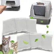 PurifyLogix 6PCS Activated Charcoal Odor Absorber Bags Compatible with OKSOTY Stainless Steel Cat Litter Box, Natural Coconut shell Charcoal Bags, Absorb Odors/Control Damp from Pets/Keep Home Fresh