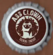 USA Plastic Lined Beer Crown Bottle Cap: Ass Clown Brewing