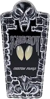 Scarecrow Classic Custom Fangs, Natural, One Size (SK100), White