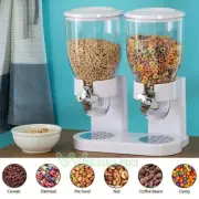7L Double Cereal Dispenser Pasta Flour Rice Dry Food Storage Container Machine