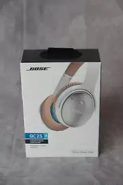 Bose QC 25 Acoustic Noise Cancelling Headphones for Apple devices - White