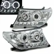 LAND CRUISER 200 07-15 SUV 4D CCFL Projector LED Headlight Chrome for TOYOTA RHD (for: Toyota)
