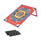 Bean Bag Toss Game Kit Fun Cornhole Board for Indoor Outdoor Carnival Kids
