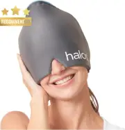 Migraine Ice Hat, Flexible, for Headache Relief, Sinus Pressure, Form-Fitting