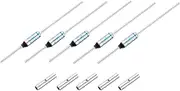 uxcell 5 Pcs Metal Temperature Thermal Fuse SF169Y 172 °C 341.6 °F 15A 250V Cutoff Thermal Fuse with 10 Pcs BN1.25 Bare Terminal Butt Connector for Motor Transformer Electric Industrial