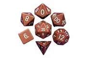MDG Polyhedral Dice Set 16mm - Goldstone