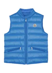 Moncler Kids Gui Quilted Shell Gilet (12-14 Years) - Blue 14 years