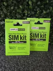 Simple Mobile Bring Your Own Phone Prepaid SIM Kit | 3-in-1 CDMA Sim Card