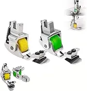Versatile Adjustable Rolled Hemmer Presser Foot,Sewing Machine Roller Press Foot,Versatile Sewing Rolled Hemmer Foot,Adjustable Steel Sewing Foot,Sewing Machine Foot (2*Mix)