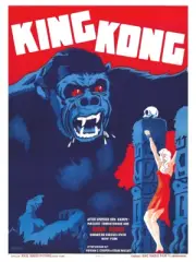 King Kong 1933 Danish Version Movie Poster Film Cinema Art Print