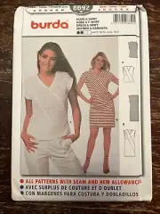 Burda 8692 UNCUT Sewing Pattern, Misses' Dress & Shirt, Size 8-18