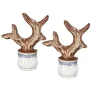 2pcs Ceramic Tree Branch #A Artificial Trunk Succulent Flowerpot Micro Landscape