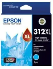 Epson 312XL Cyan Ink Cartridge - High Yield