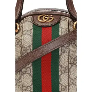 Gucci 574794 Ophidia GG帆布小牛皮球型手提包