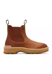 NIB SOREL Women's Hi-Line Heel Chelsea Boot in Scorch, Tawny Buff