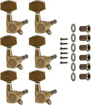 Kisangel 6pcs Guitar Tuning Pegs Durable Instrument Accessories for Beginners Right Type Guitar Peg Tuners for Enhanced Stability and Precision Tuning