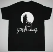 STEPPENWOLF band T-shirt Black Cotton Unisex Tee All sizes XA520