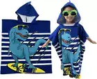 Kids Hooded Beach Towel Lightweight Microfiber,Toddlers Bath/Pool/Swim Poncho Co