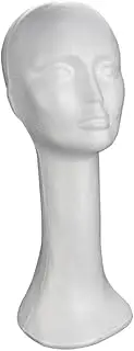 LOORGVEL Tall Mannequin Head for Hats Display Lightweight Durable Model Head for Wigs Scarf Hat Styling for DIY Projects Beauty Salon Use