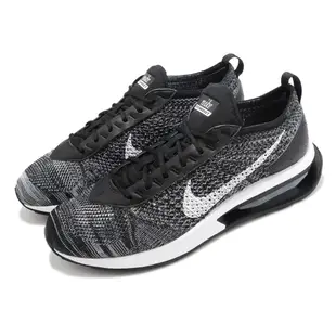 Nike 休閒鞋 Air Max Flyknit Racer 黑白 氣墊 針織鞋面 男鞋 ACS DJ6106-001