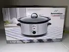 Benevolence 3.7 Qt Slow Cooker Removable Stoneware Cook Pot w/Cool Touch Handles