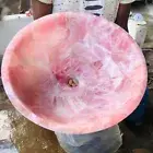 24" Rose Quartz Stone Bathroom Vanity Sink/Basin Crystal Healing stone Washbasin