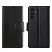 ZUSLAB Galaxy A14 Case Hanman Leather Wallet Card Cover for Samsung (2023) - Black