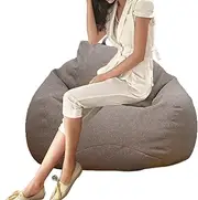 Bean Bag Chair Cover - Bean Bag Cover for Storage, Washable Bean Bag Seat Cover, Lazy People Covers, Storage Bag