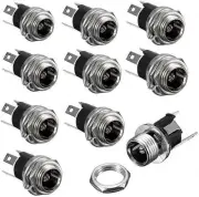 HiLetgo 10pcs DC Power Supply Jack Socket Female Panel Mount Connector 3-Pin...
